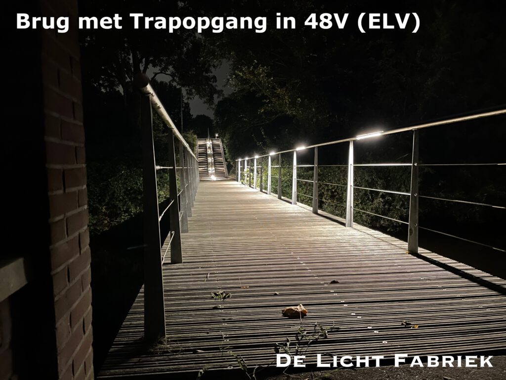 Brug Buikslotermeer Amsterdam De Licht Fabriek trapopgang 48V ELV Extra low voltage
