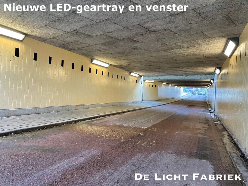 Verledden Tunnel armatuur geartray dynadimmer 3A 3000K 22W polycarbonaat